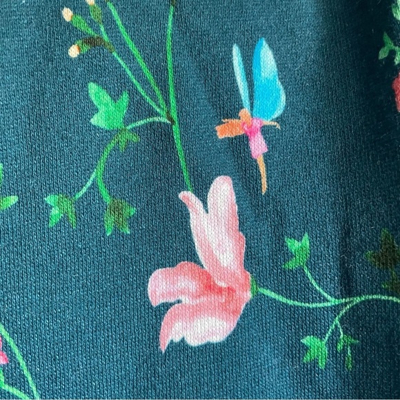 Hill House The Allie Zip Up Sweatshirt Hoodie Jacket in Moody Floral NWT - Picture 11 of 12